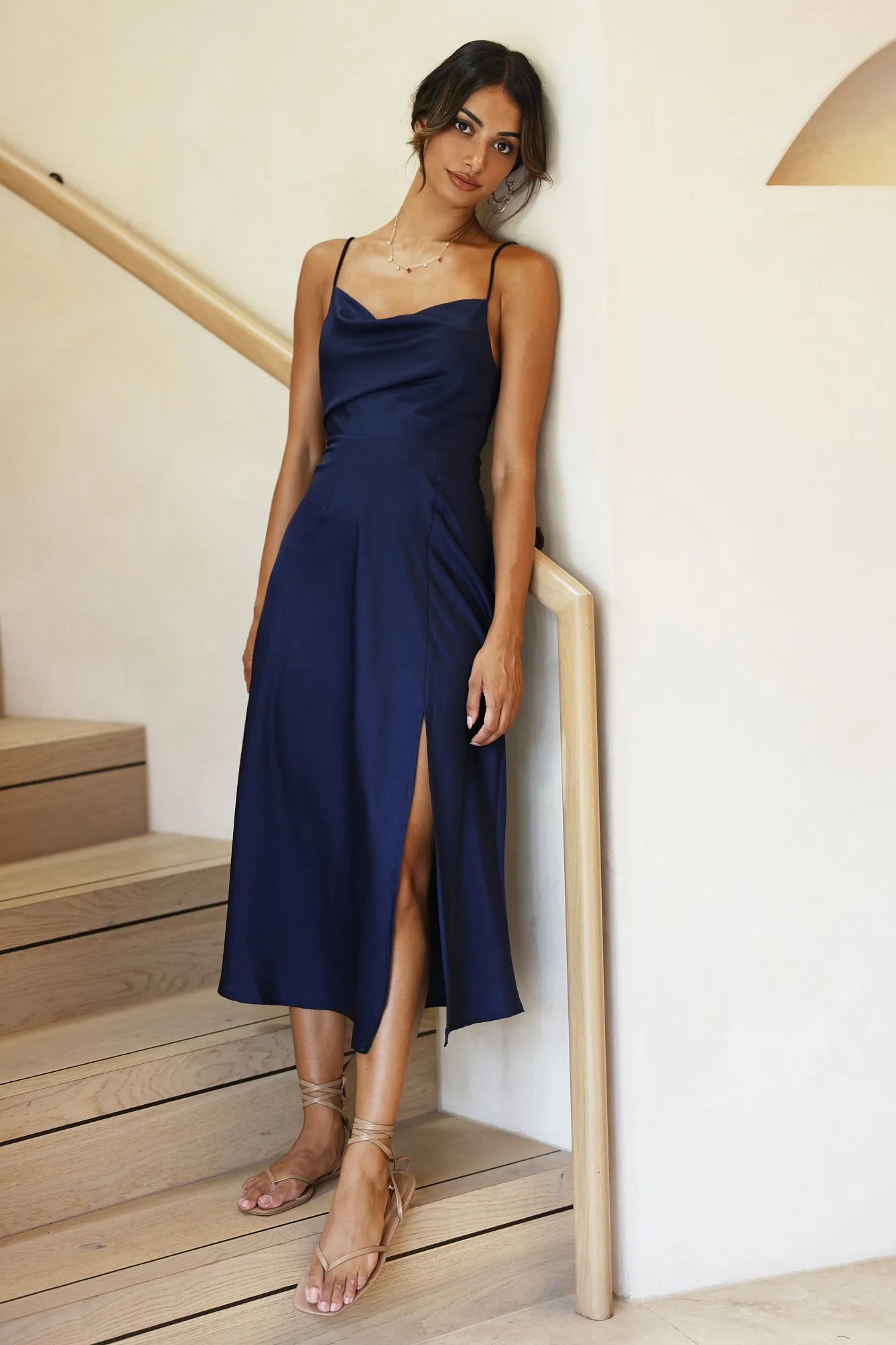Love Games Maxi Dress Navy sold by Fortunate One product image thumbnail 3