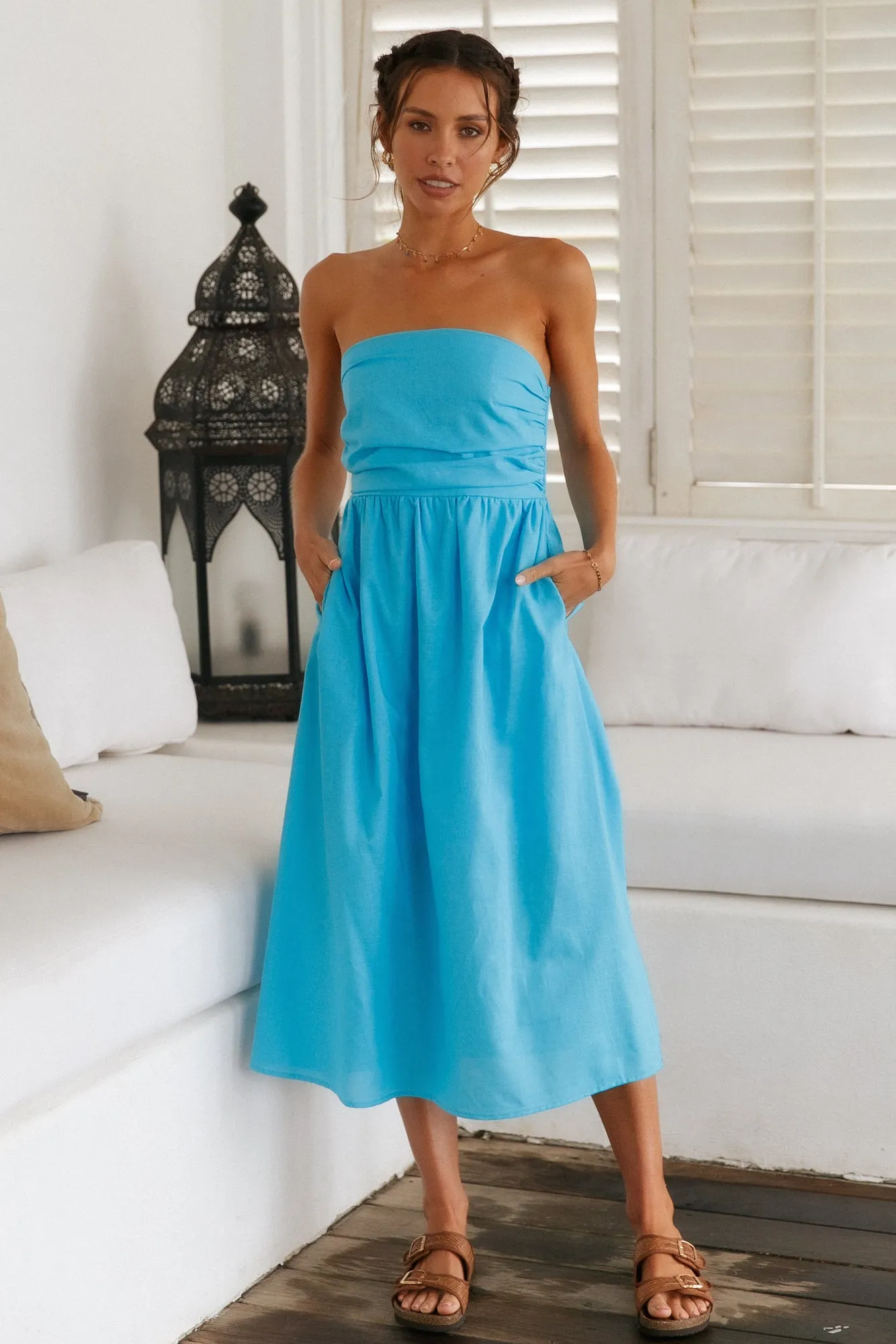 Lorelai Maxi Dress Blue sold by Fortunate One