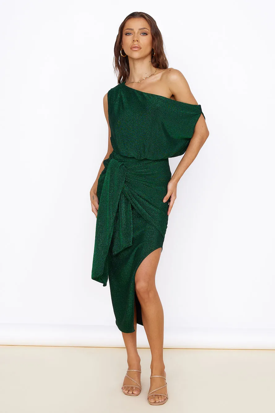 Thunderstorm Midi Dress Green sold by Fortunate One