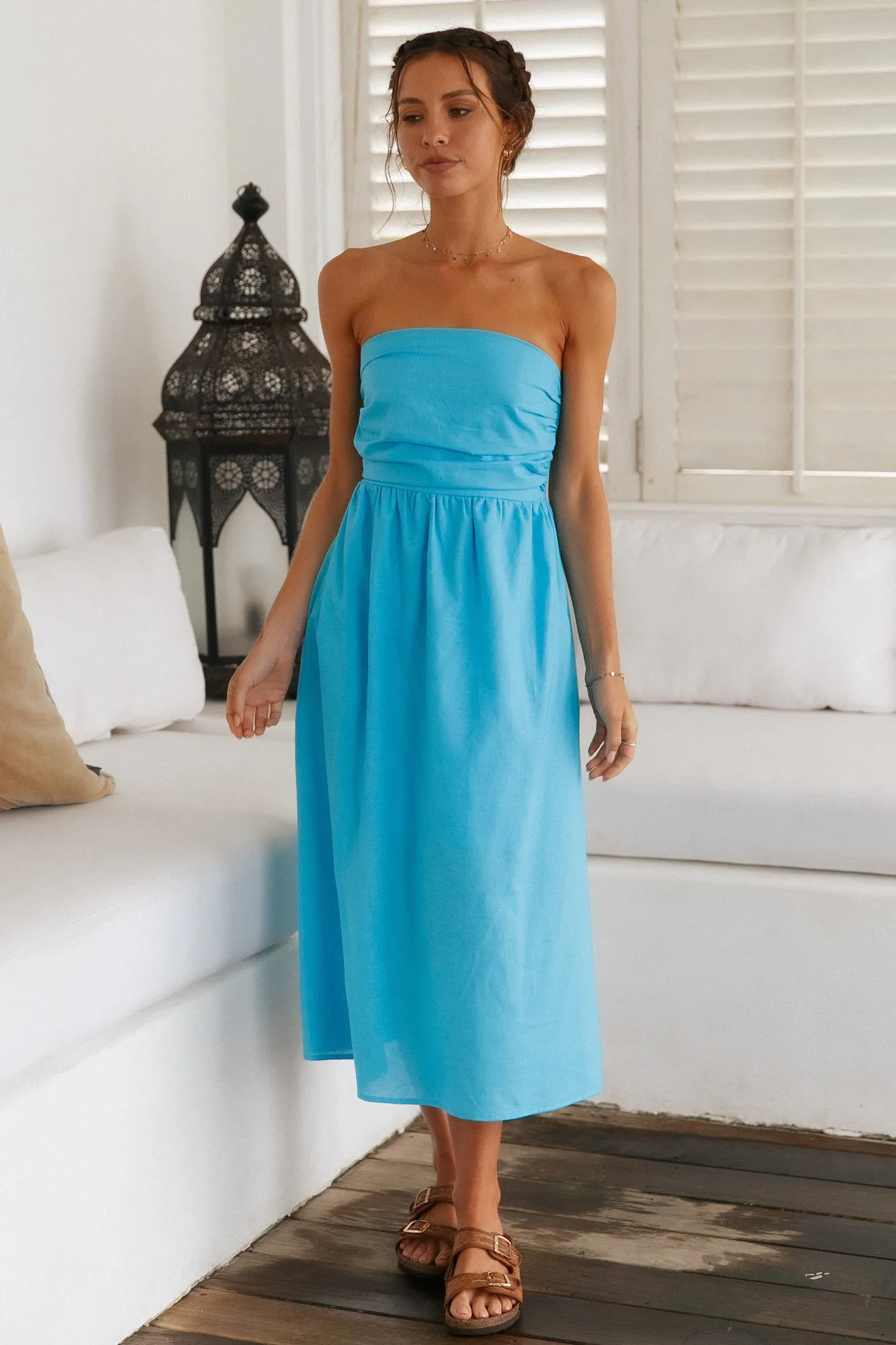 Lorelai Maxi Dress Blue sold by Fortunate One product image thumbnail 2