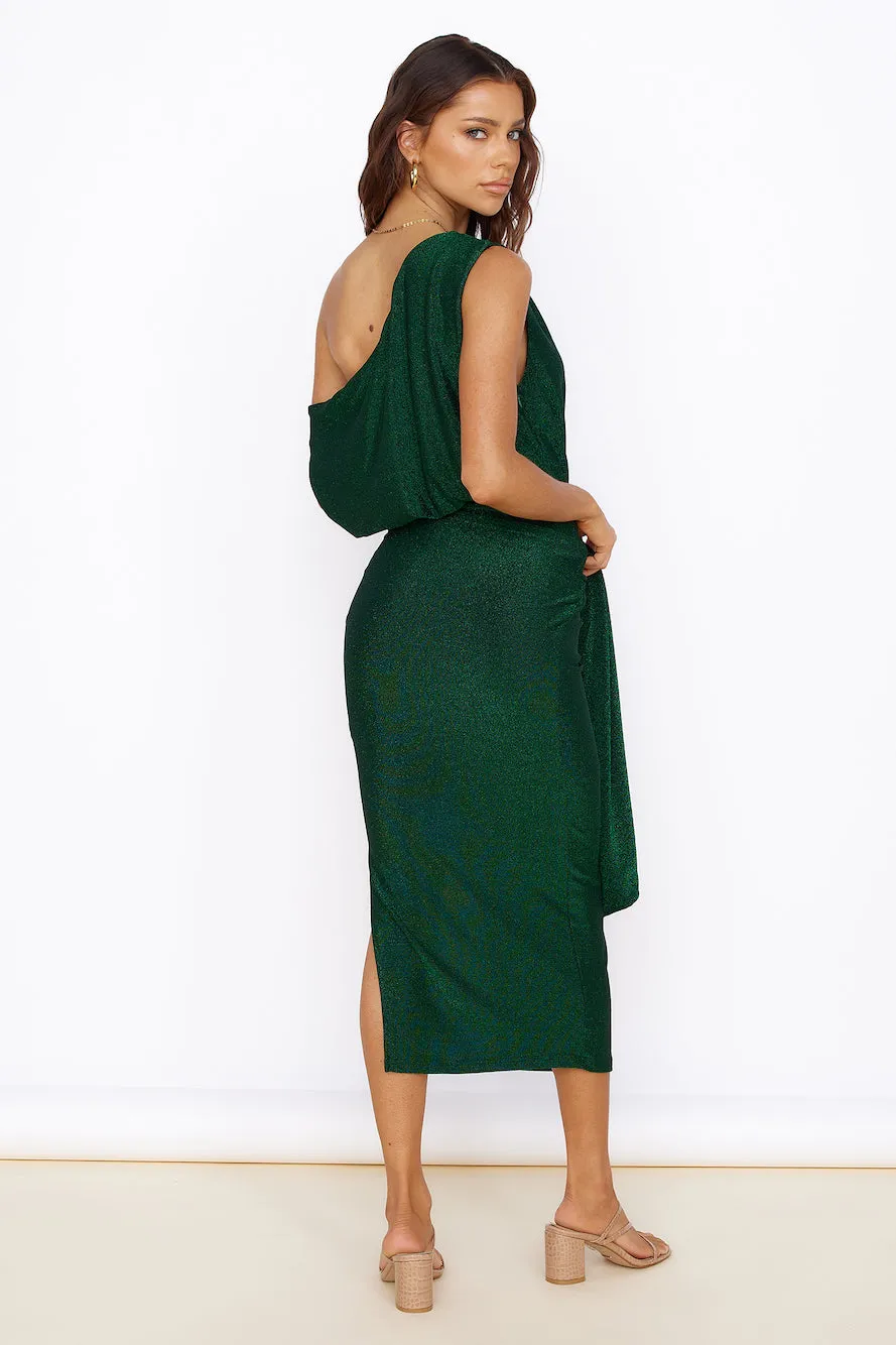 Thunderstorm Midi Dress Green sold by Fortunate One product image thumbnail 5