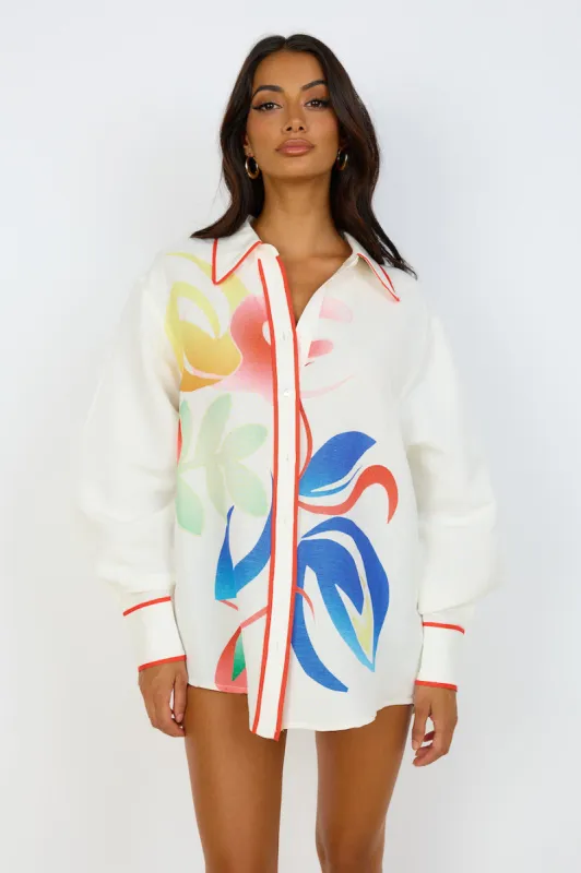 C/MEO COLLECTIVE  HYPERREAL SHIRT ABSTRACTION PRINT sold by Fortunate One