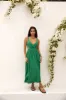 FORTUNATE ONE All The Girls Linen Maxi Dress Green sold by Fortunate One