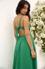 FORTUNATE ONE All The Girls Linen Maxi Dress Green sold by Fortunate One