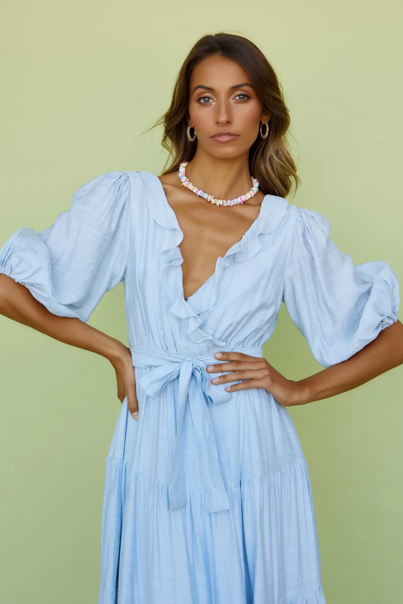 Blissful Moments Maxi Dress Blue sold by Fortunate One product image thumbnail 2