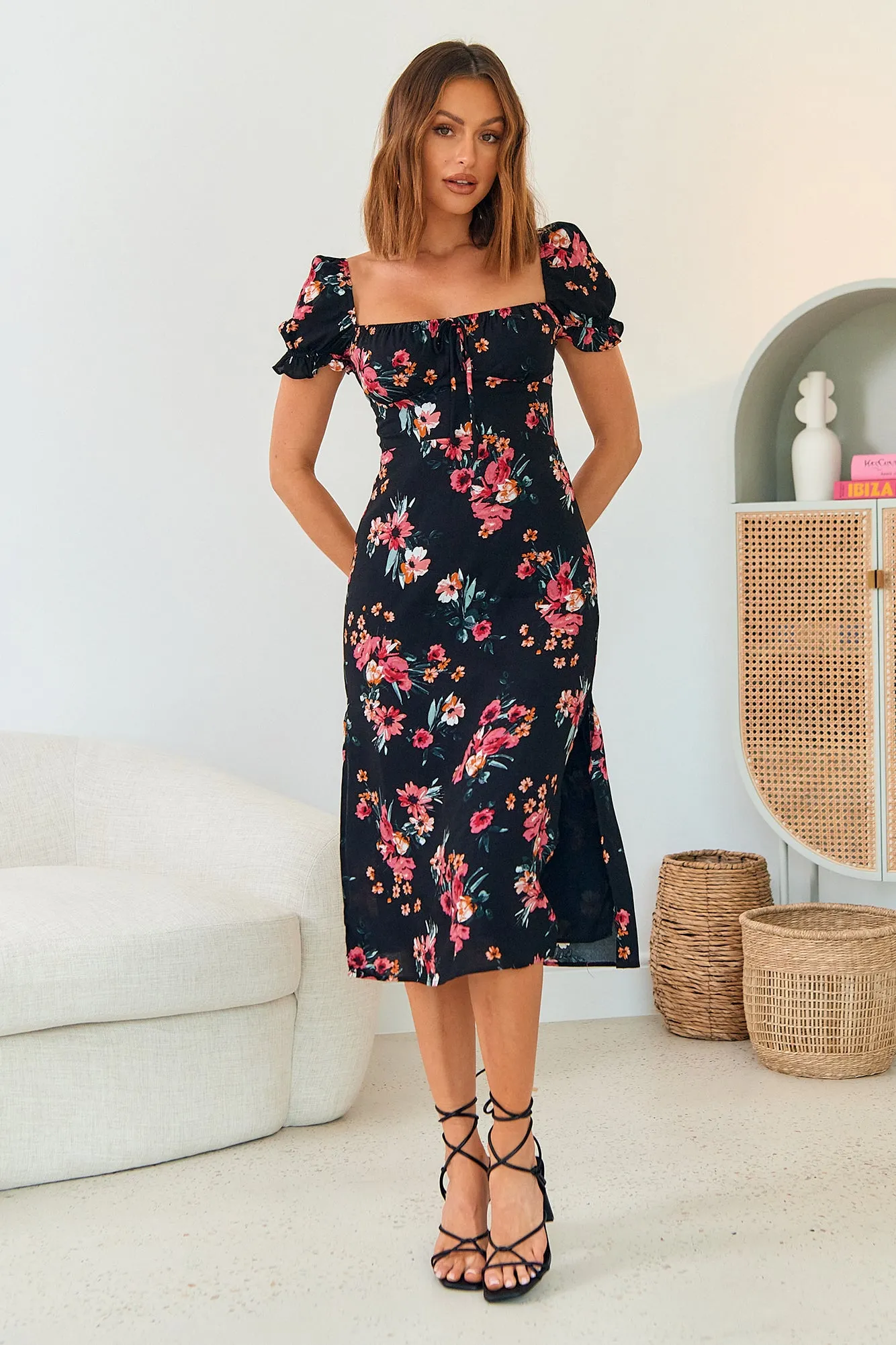 Step Into Paradise Midi Dress Floral sold by Fortunate One product image thumbnail 3