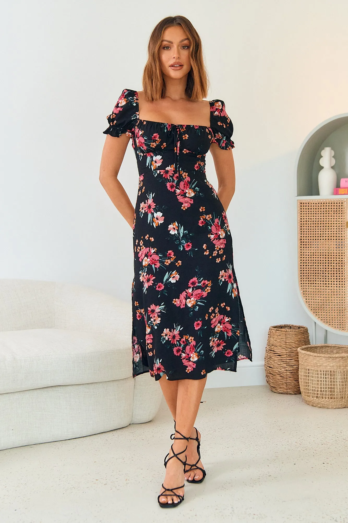 Step Into Paradise Midi Dress Floral sold by Fortunate One product image thumbnail 4