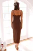 Date Downtown Maxi Dress Brown sold by Fortunate One