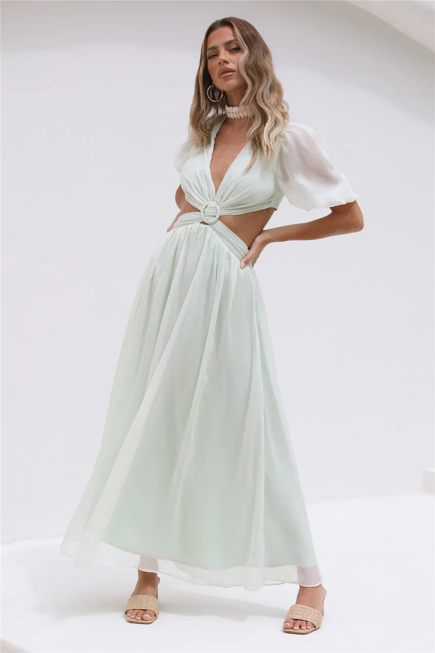 Ocean Ripples Maxi Dress Green sold by Fortunate One product image thumbnail 3