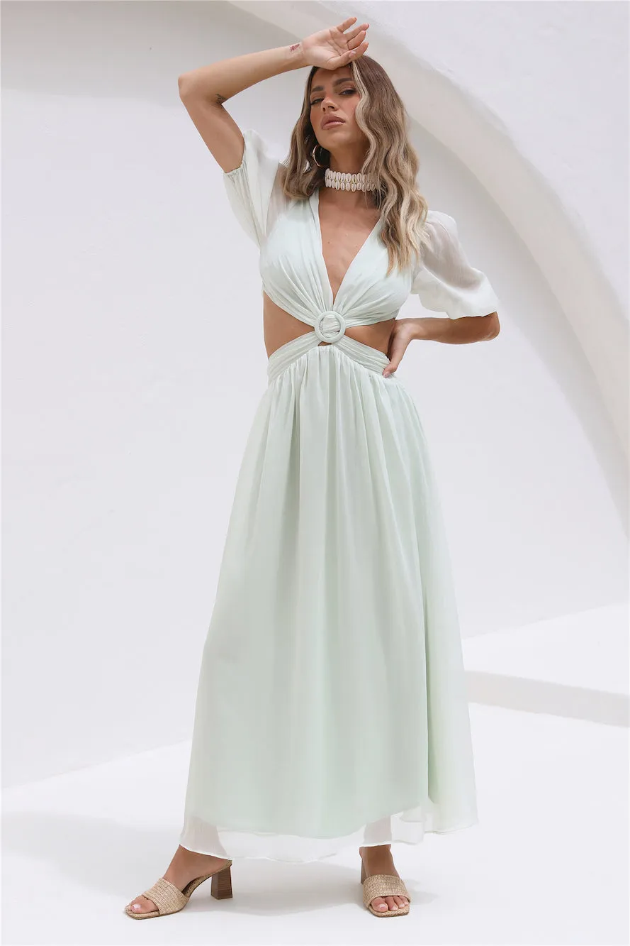 Ocean Ripples Maxi Dress Green sold by Fortunate One product image thumbnail 2