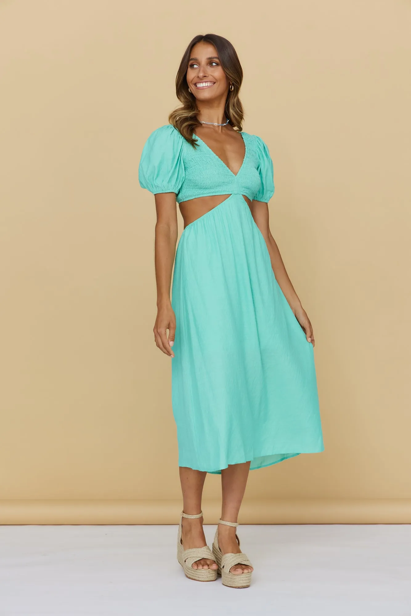 One Fine Day Maxi Dress Mint sold by Fortunate One product image thumbnail 2