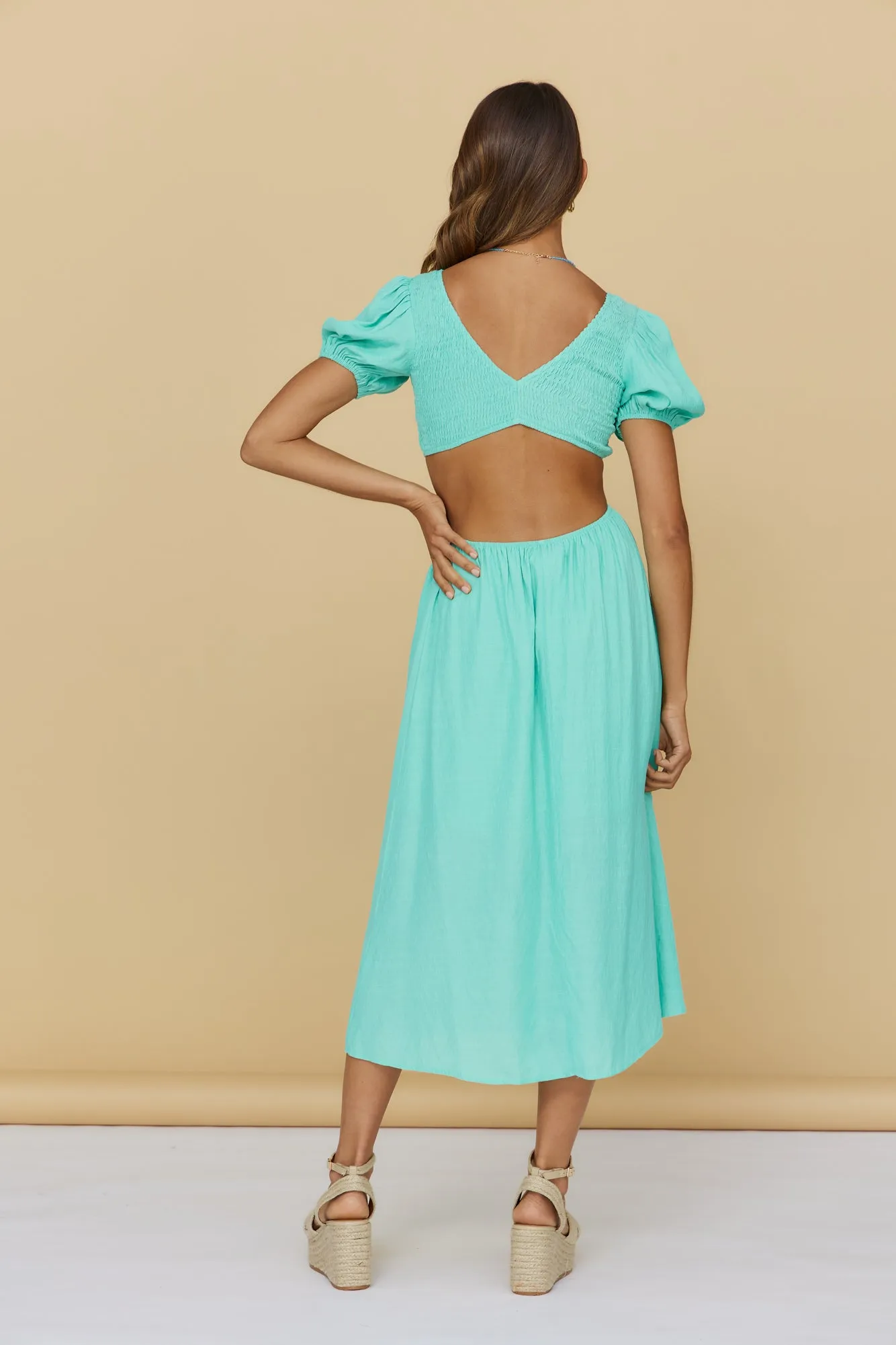 One Fine Day Maxi Dress Mint sold by Fortunate One product image thumbnail 5