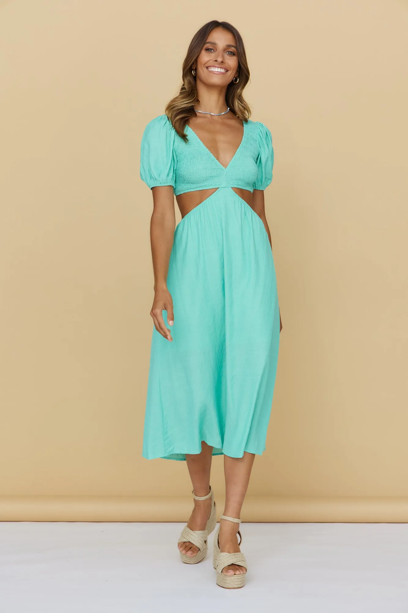 One Fine Day Maxi Dress Mint sold by Fortunate One product image thumbnail 3