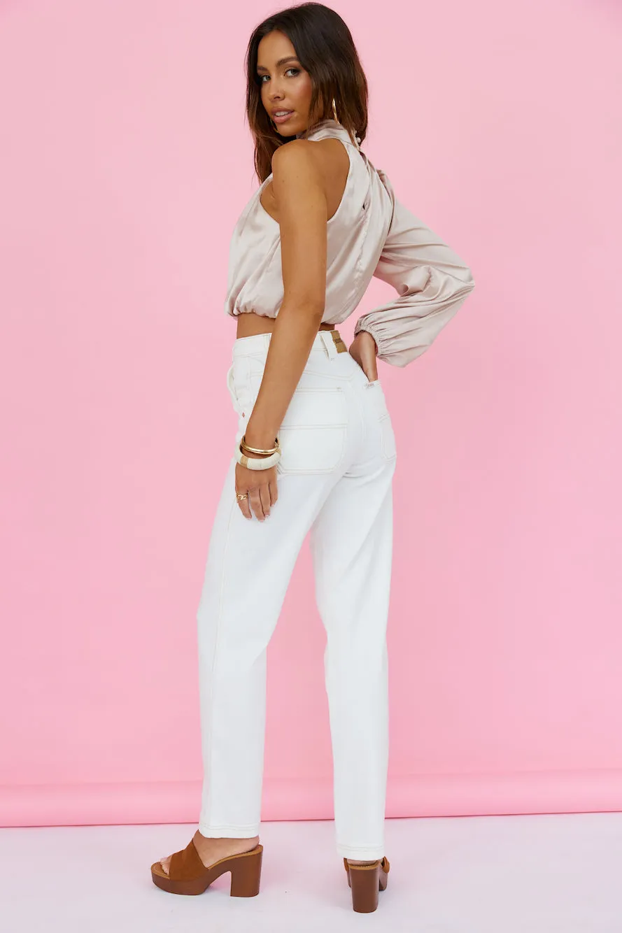 RIDERS BY LEE Hi Straight Long Carpenter Vintage White sold by Fortunate One product image thumbnail 5