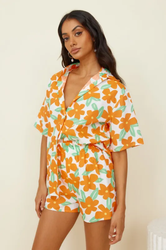 Tangerine Blossom Set Orange sold by Fortunate One