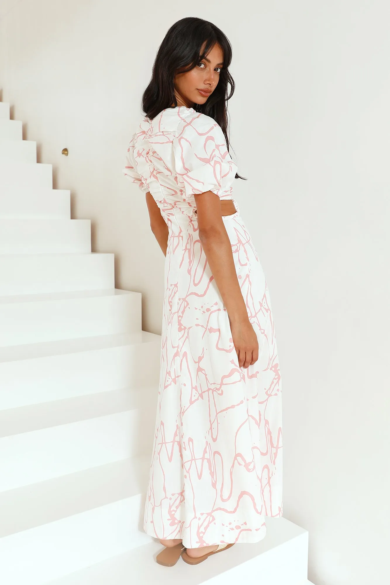 On The Move Maxi Dress Pink sold by Fortunate One product image thumbnail 4