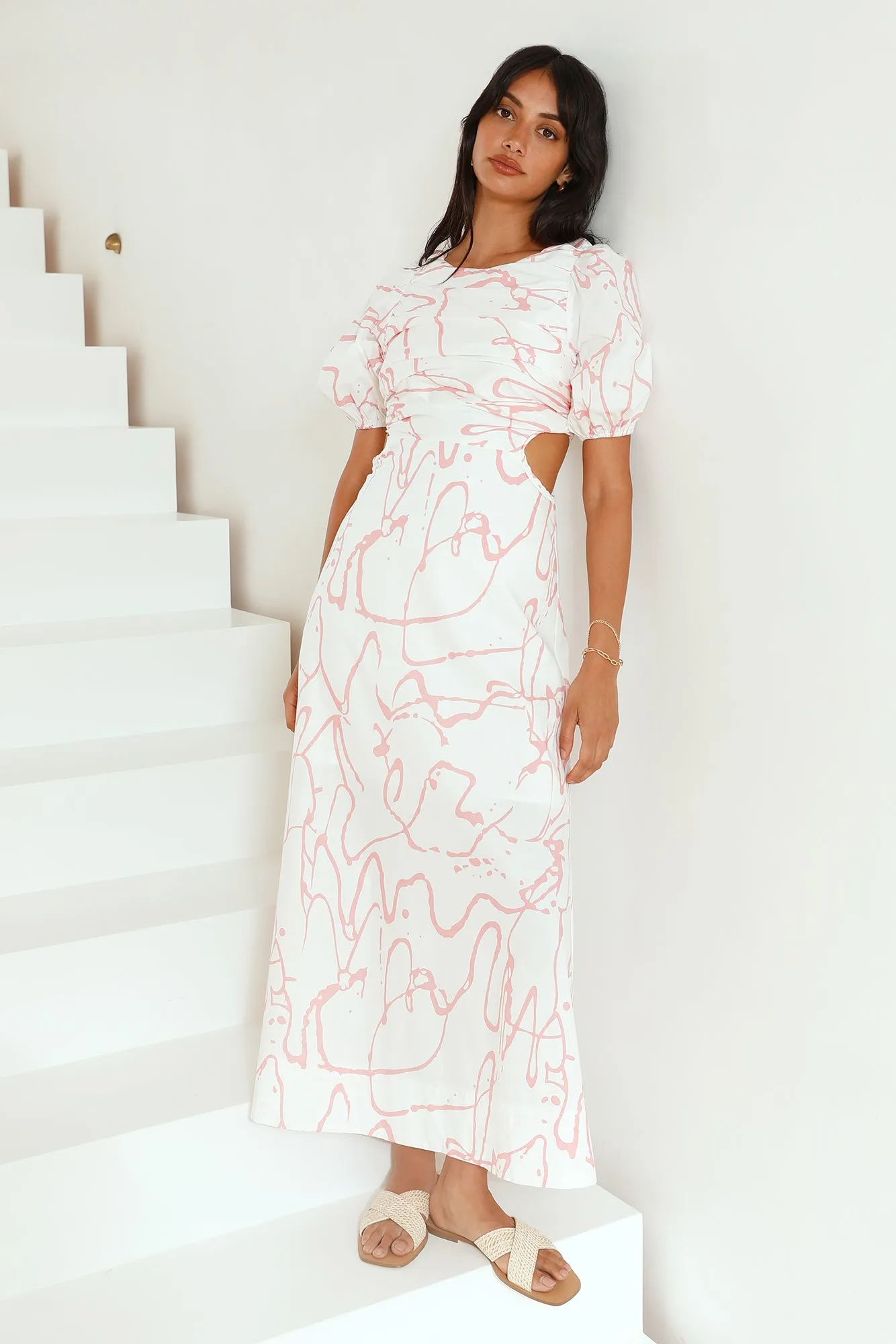 On The Move Maxi Dress Pink sold by Fortunate One product image thumbnail 2