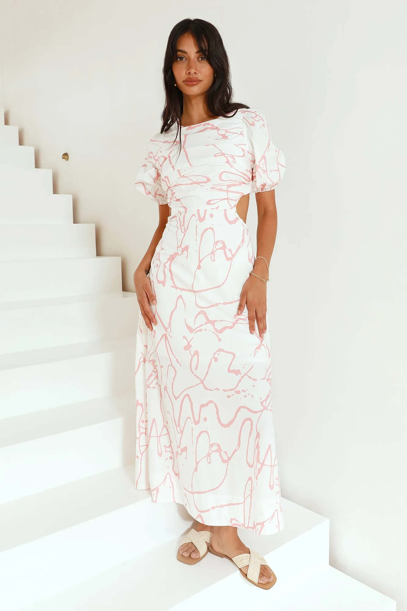 On The Move Maxi Dress Pink sold by Fortunate One product image thumbnail 3