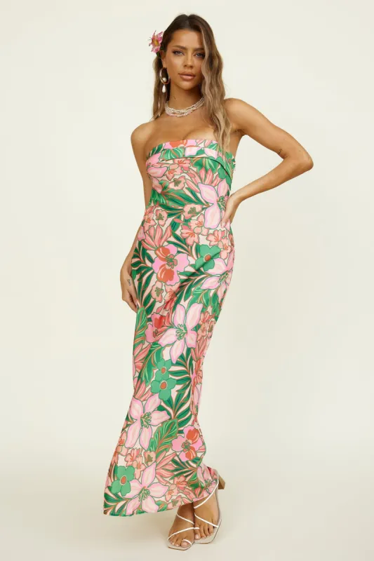 Island Palms Maxi Dress Floral sold by Fortunate One