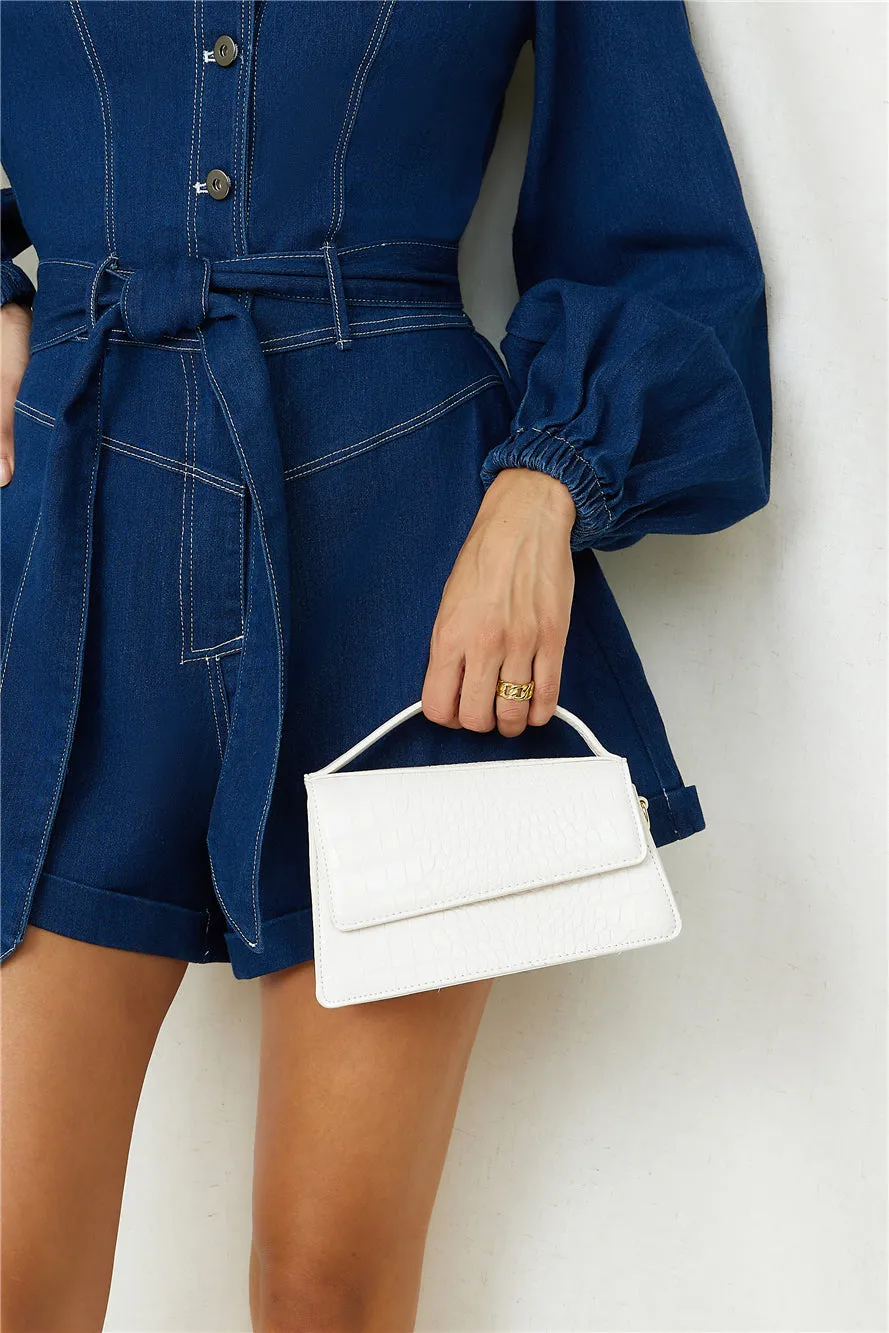 BILLINI Azro Handle Bag Bone Croc sold by Fortunate One product image thumbnail 3