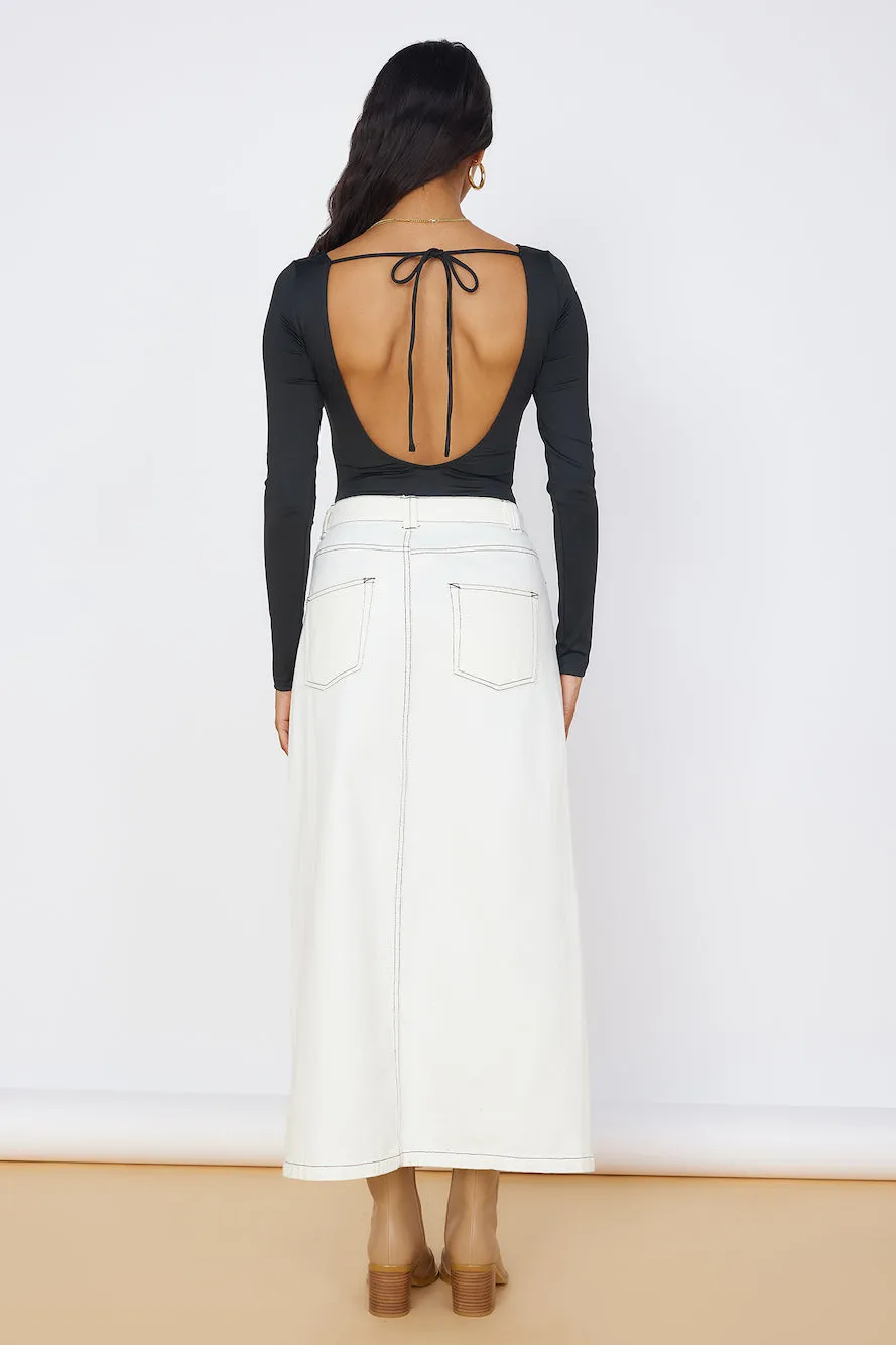 Destined Paths Maxi Skirt White sold by Fortunate One product image thumbnail 4