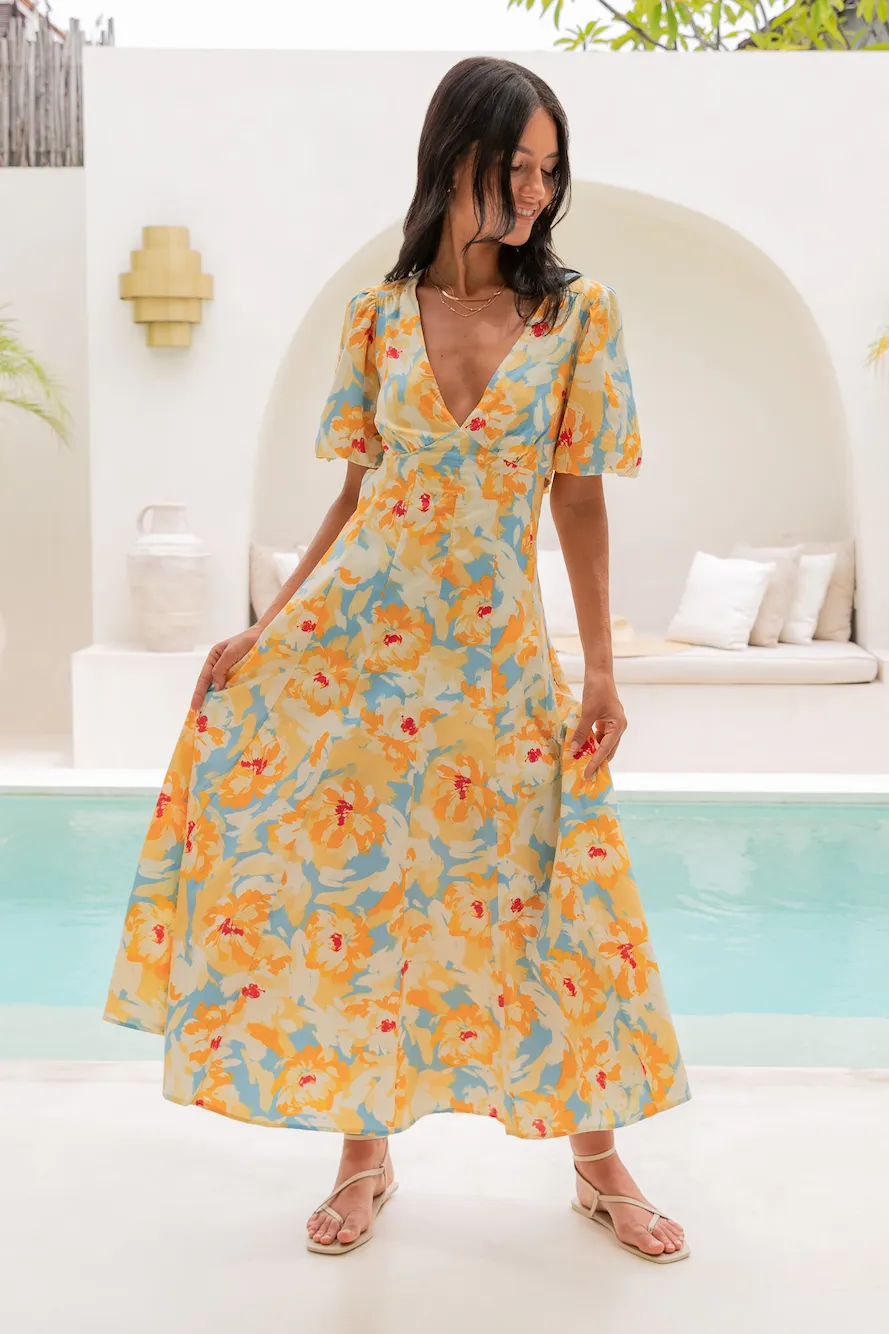 Summer Dreams Maxi Dress Yellow sold by Fortunate One product image thumbnail 2