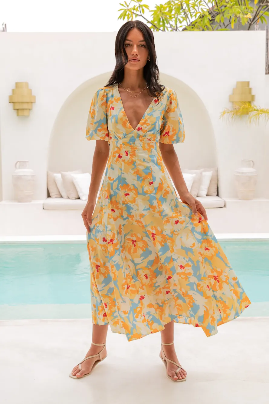 Summer Dreams Maxi Dress Yellow sold by Fortunate One product image thumbnail 4