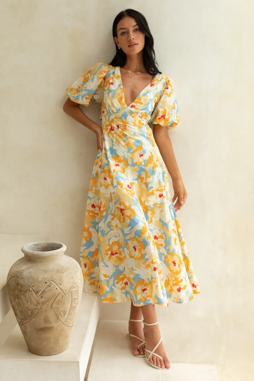 Summer Dreams Maxi Dress Yellow sold by Fortunate One