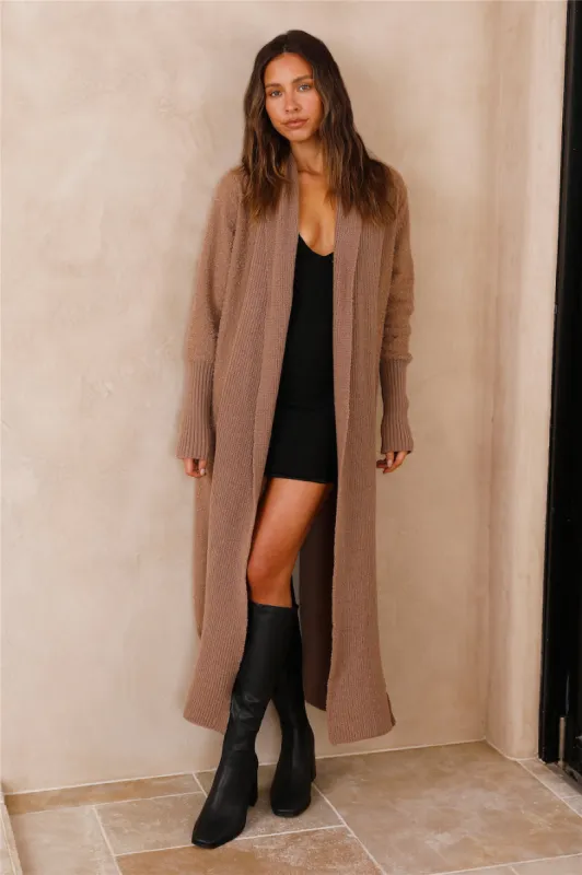 Whimsical Evening Cardigan Brown sold by Fortunate One