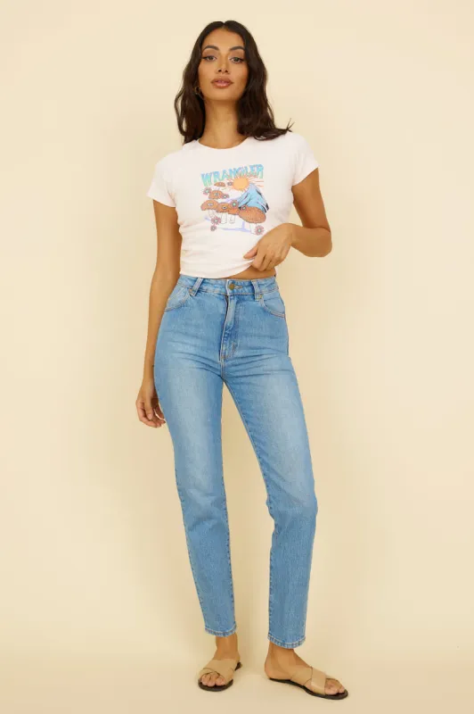 ROLLA'S Dusters High Rise Slim Jean Cyprus made by Rollas