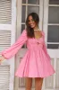 SEVEN WONDERS Freya L/S Dress Bubblegum sold by Fortunate One