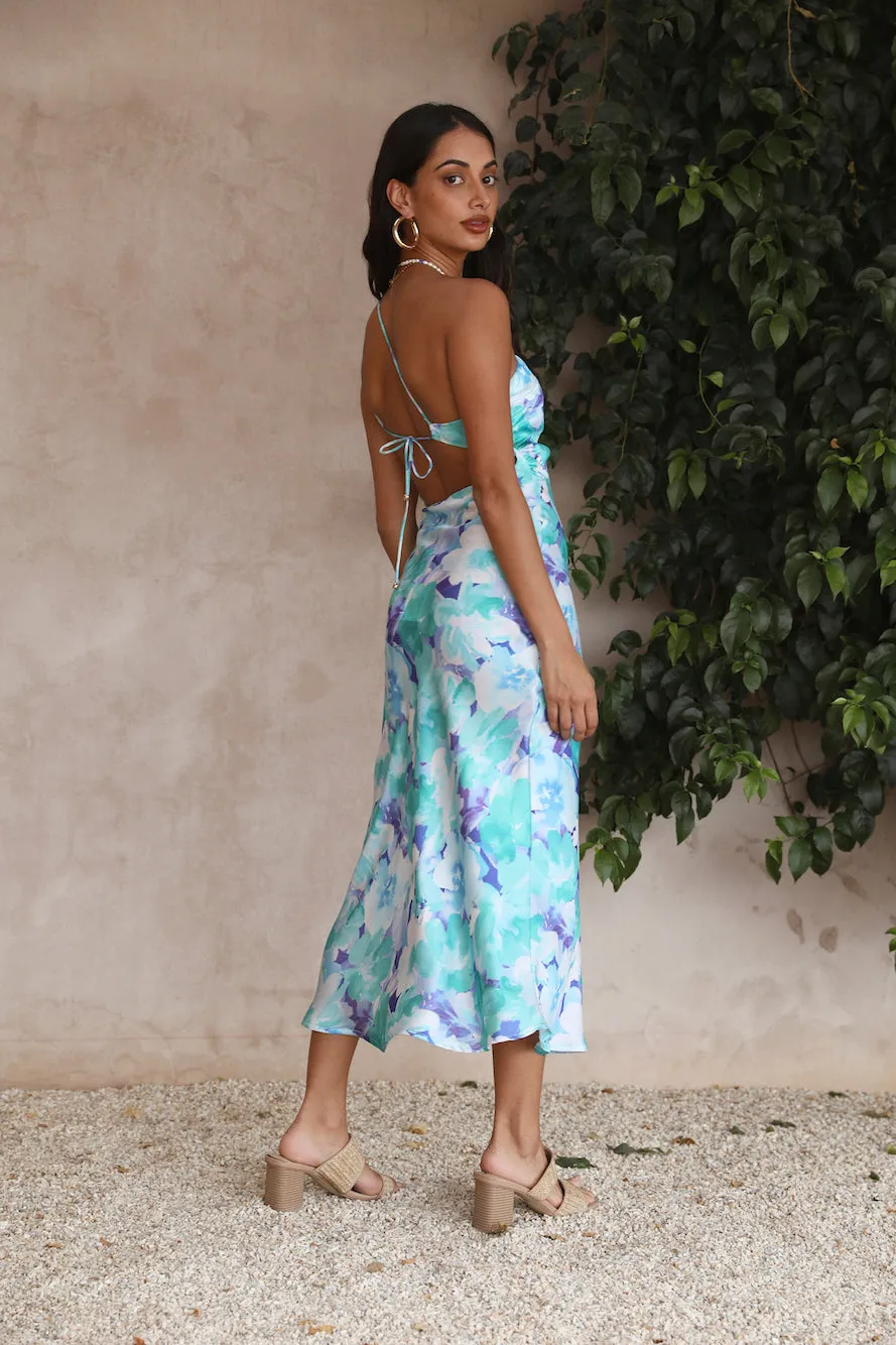 Perfectly Fine Maxi Dress Blue sold by Fortunate One product image thumbnail 4