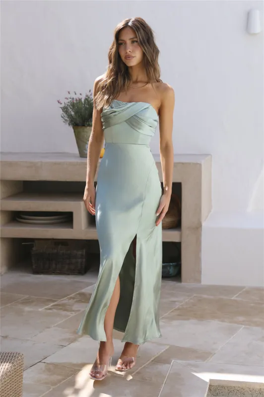 I'll Be Yours Maxi Dress Green sold by Fortunate One