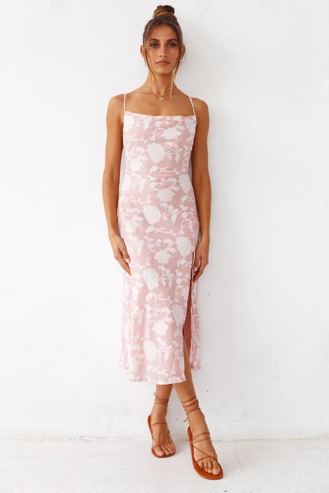 Saved For Later Midi Dress Pink sold by Fortunate One product image thumbnail 4