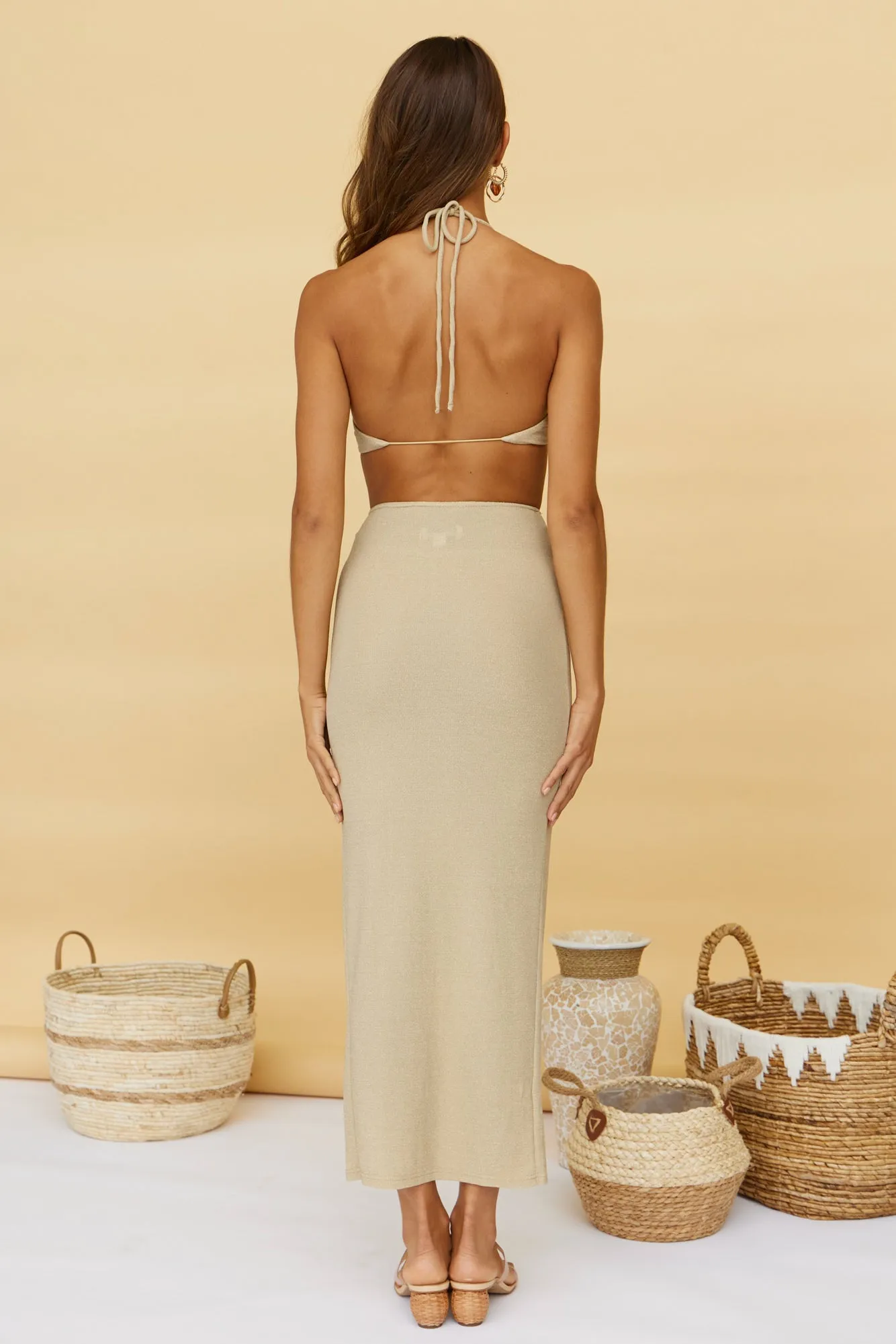Final Glow Maxi Dress Gold sold by Fortunate One product image thumbnail 5