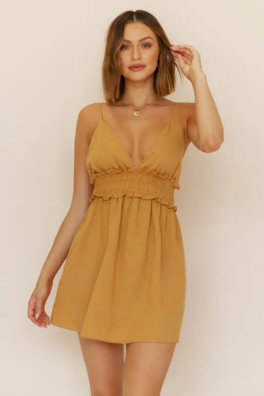 Homebound Dress Brown sold by Fortunate One