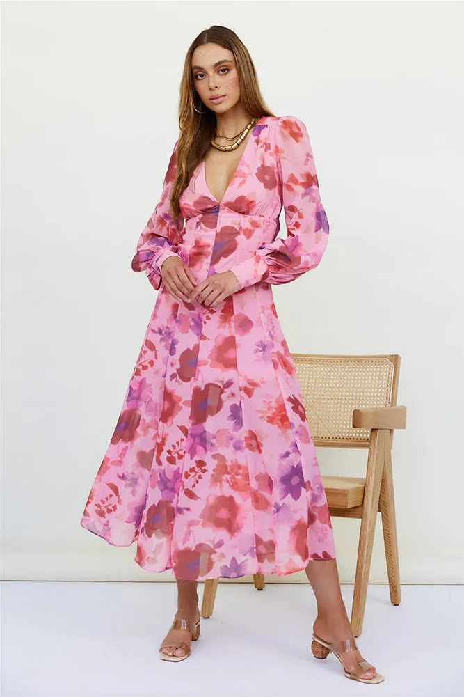 Deep Breath Maxi Dress Pink sold by Fortunate One product image thumbnail 5