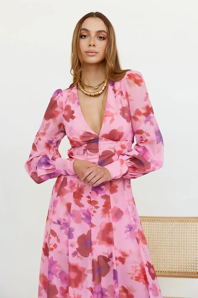 Deep Breath Maxi Dress Pink sold by Fortunate One product image thumbnail 4