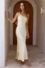 Juliette One Shoulder Satin Maxi Dress Yellow sold by Fortunate One