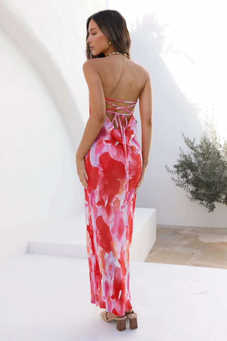 Moonlight Bloom Midi Dress Pink sold by Fortunate One product image thumbnail 4