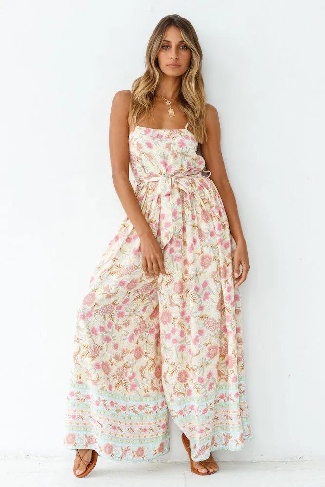 Lonely Stroll Through Venice Jumpsuit Pink sold by Fortunate One product image thumbnail 2