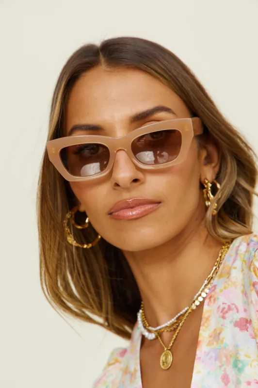 BANBÉ The Kerr Sunglasses Nude Desert sold by Fortunate One