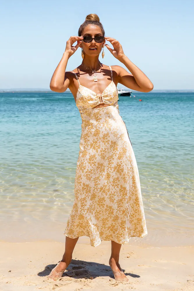 Golden Rays Midi Dress sold by Fortunate One product image thumbnail 4