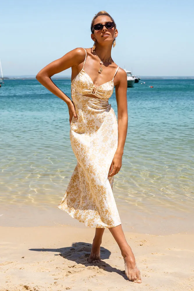 Golden Rays Midi Dress sold by Fortunate One product image thumbnail 2