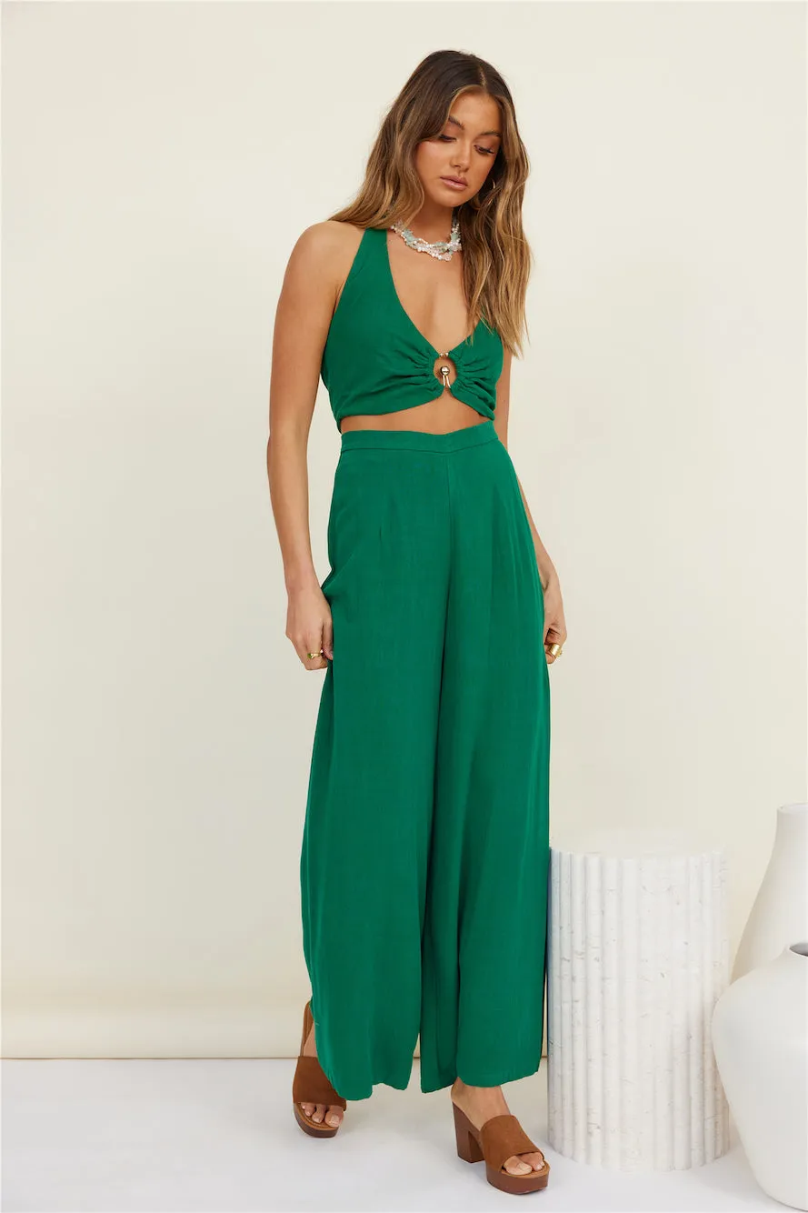 RUNAWAY THE LABEL Liliko Halter Top Emerald sold by Fortunate One product image thumbnail 3