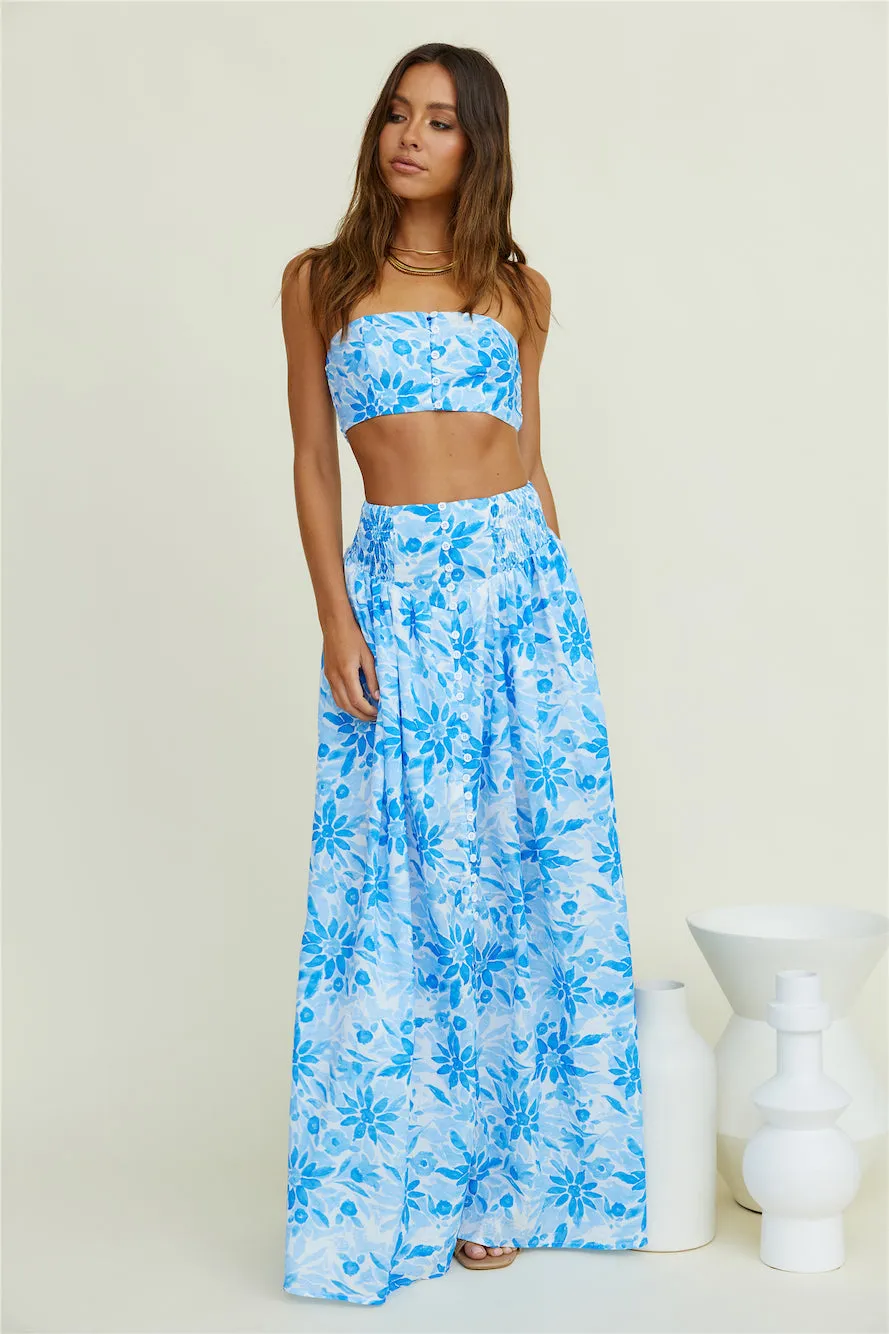 Lights Up Crop Top Blue sold by Fortunate One product image thumbnail 4