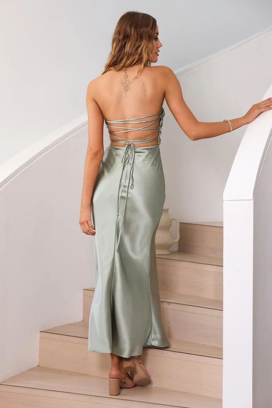 Outshine Maxi Dress Sage sold by Fortunate One product image thumbnail 5