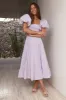 Adela Maxi Dress Lilac sold by Fortunate One