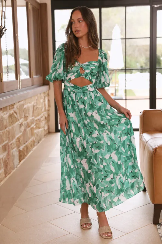 Soulmate Maxi Dress Green sold by Fortunate One