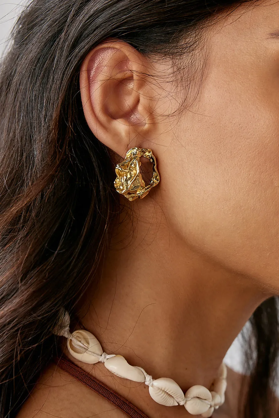 Soul Threads Earrings Gold sold by Fortunate One product image thumbnail 3